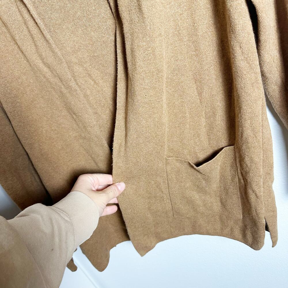 J. Crew Women's Chelsea Sweater Blazer Cardigan in Heather Camel Tan sz S - Picture 3 of 7
